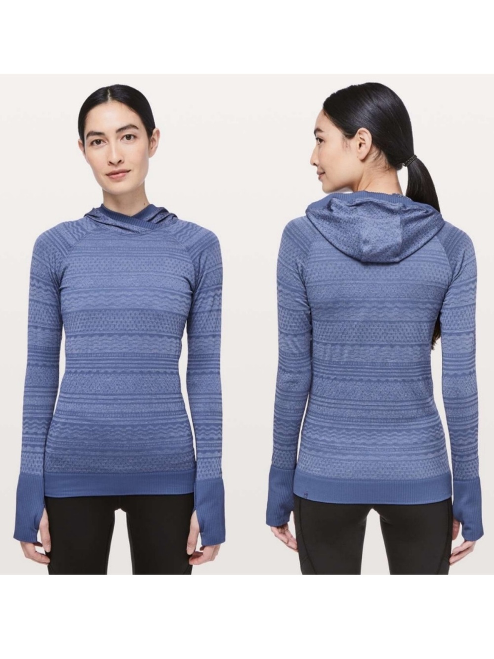 lululemon athletica Rest Less Gatsby Blue Hoodie Size 4